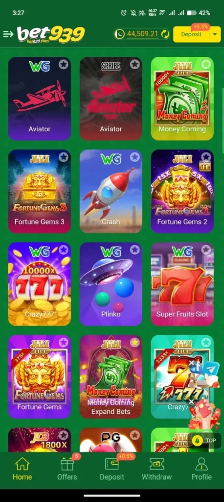 Bet939 List Of Games
